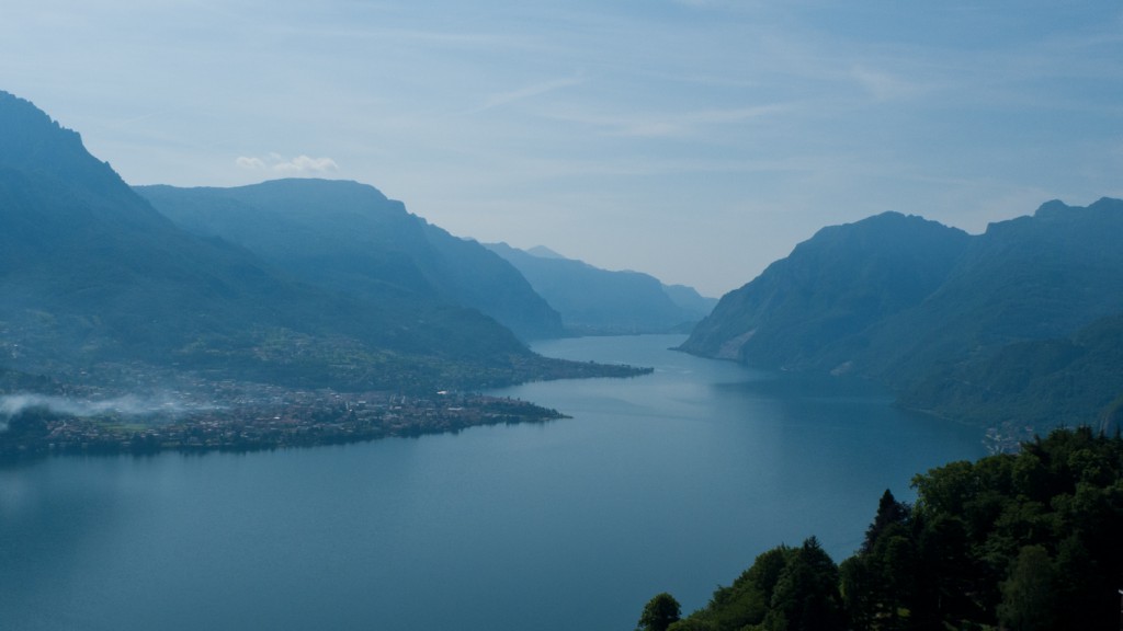 Lago di Como from the road to the Madonna del Ghisallo