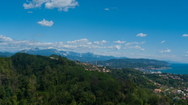 Liguria: view over La Spezia