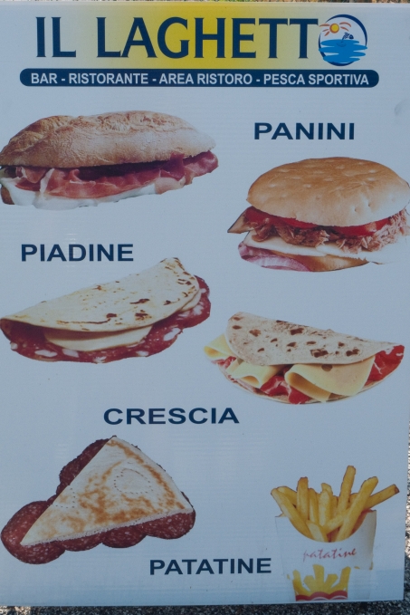 sign advertising panini