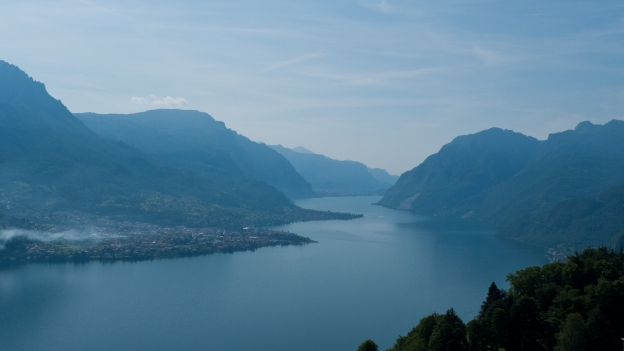 Lago di Como from the road to the Madonna di Ghisallo, near Bellaggio (Lombardia)