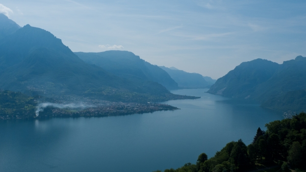Lago di Como from the road to the Madonna di Ghisallo, near Bellagio (Lombardia)