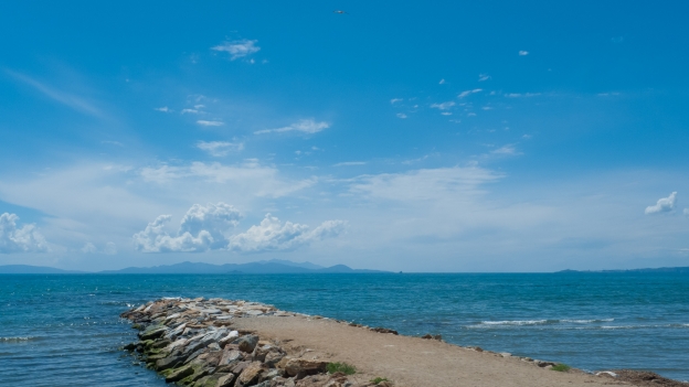 Toscana coastline near Follonica
