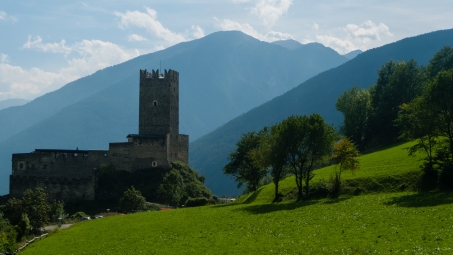 Castle on the Via Claudia Augusta near Mals