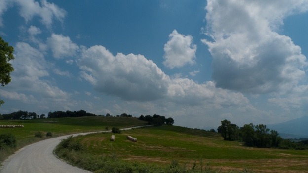 A section of the Ciclovia dei Pellegrini near San Quirico d'Orcia by Andy Miller. 