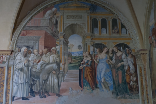 Monte Oliveto Maggiore: fresco by Il Sadoma 'Le Male Femmine'