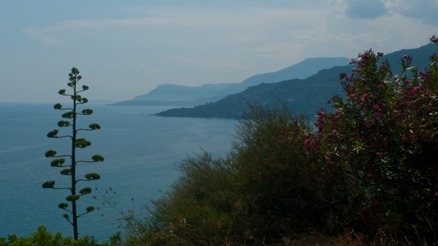 Liguria coastline near Ventimiglia