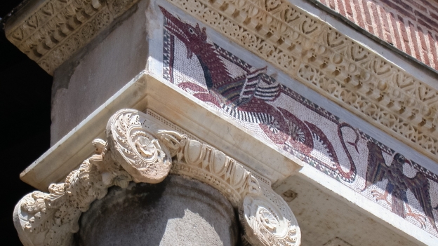 Mosaic decorations from the façade of the Duomo di Terracina