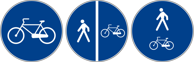 Cycleway signs