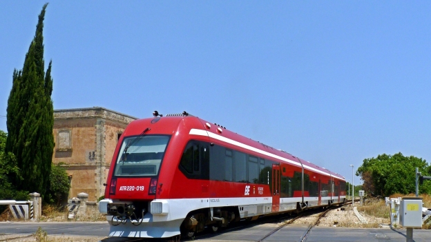 FSE train near Nardò in Puglia FSE train near Nardò in Puglia