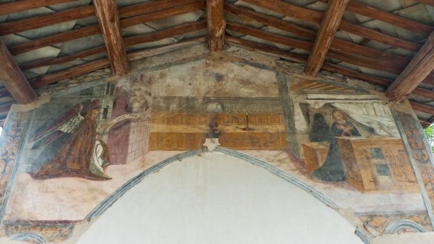 Fresco of the Annunciation - Capella di San Rocco (Brossasco)