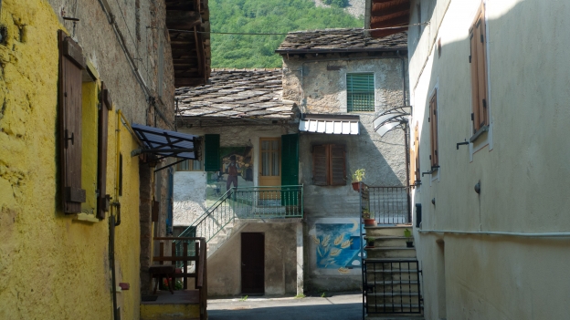 Castel del Bosco: murals