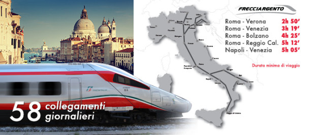 Frecciargento services and journey times