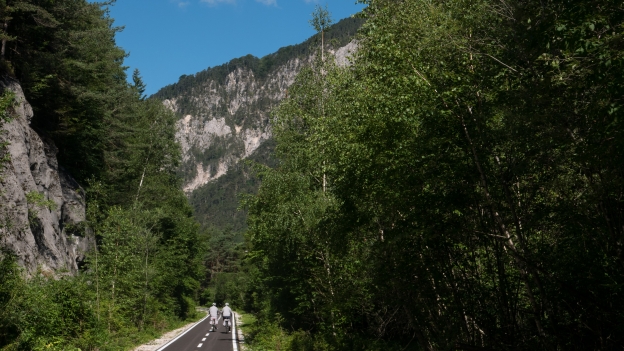 New section of the Ciclovia Alpe-Adria (FVG1) near Malborghetto