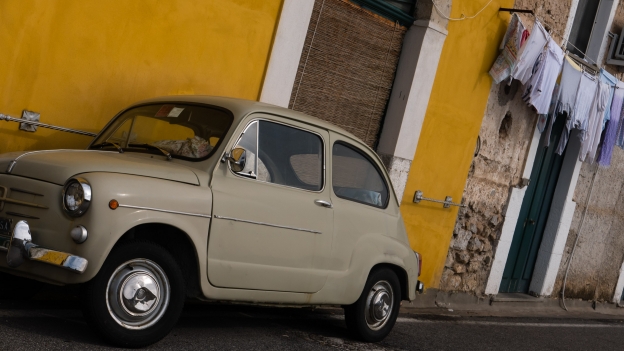 Fiat Cinquecento near Amalfi