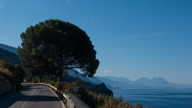 Campania: the coast road south of Sapri