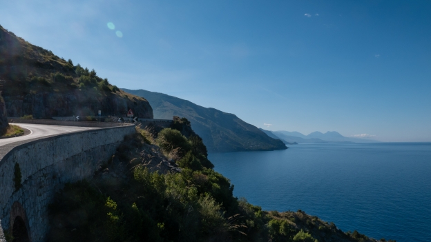 Basilicata coast on the SS18 heading for Maratea