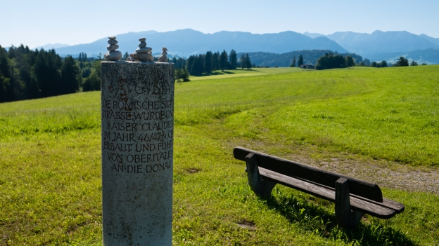 Milestone on the Via Claudia near Roßhaupten