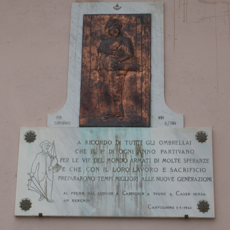 Plaque to the Ombrellai