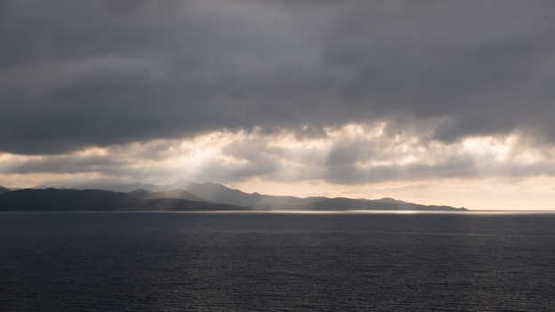 Cap Corse: coastline as the clouds gather