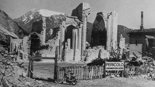 The Duomo di Venzone after the September 1976 earthquakes