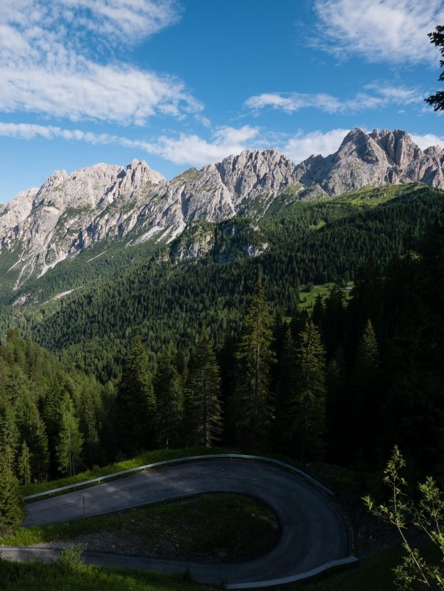 The road to Laggio di Cadore