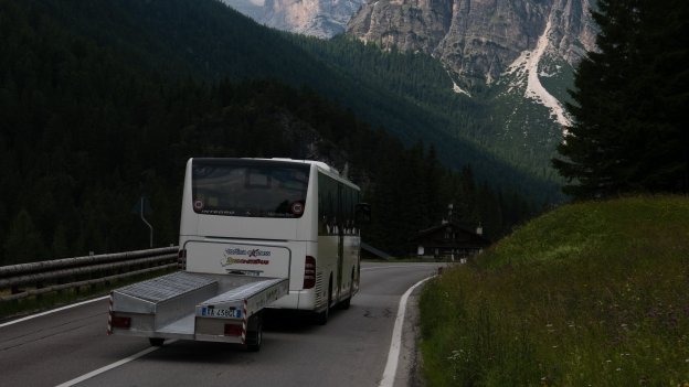 Bicibus near Cortina