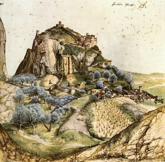 View of the Castello di Arco in 1495 by Albrecht Dürer